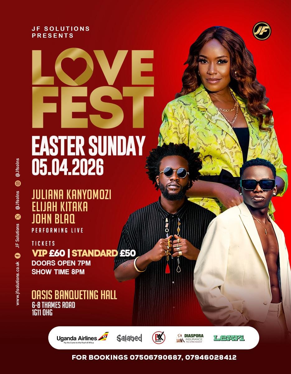 LoveFest 2026; Juliana Kanyomozi, Elijah Kitaka & John Blaq Live
