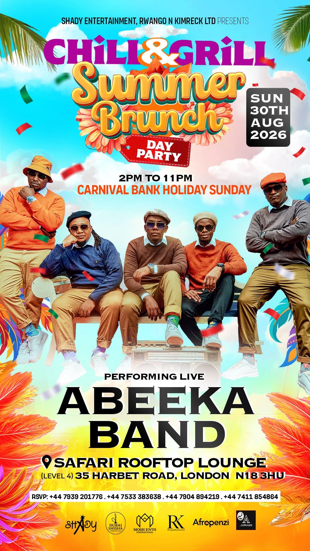 Chill & Grill Summer Brunch With Abeeka Band